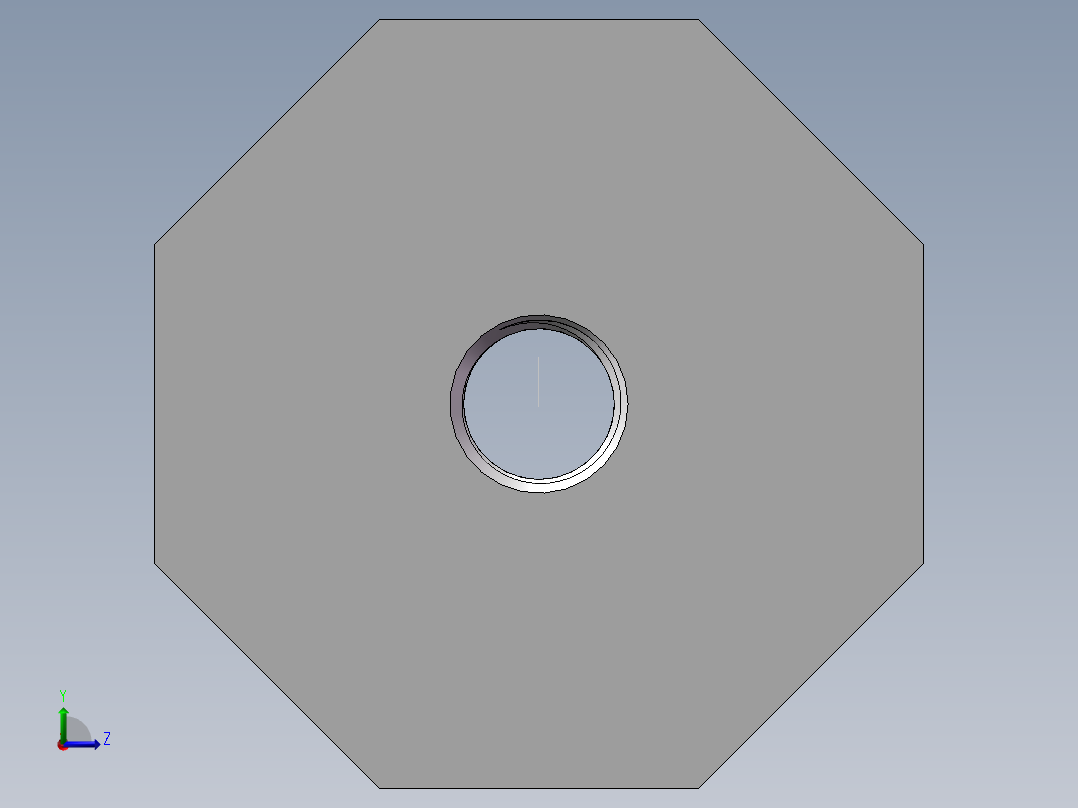 转接头-内外丝异径 DN60-DN10左视图