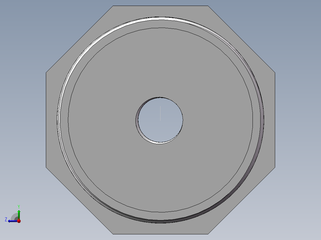 转接头-内外丝异径 DN60-DN10右视图