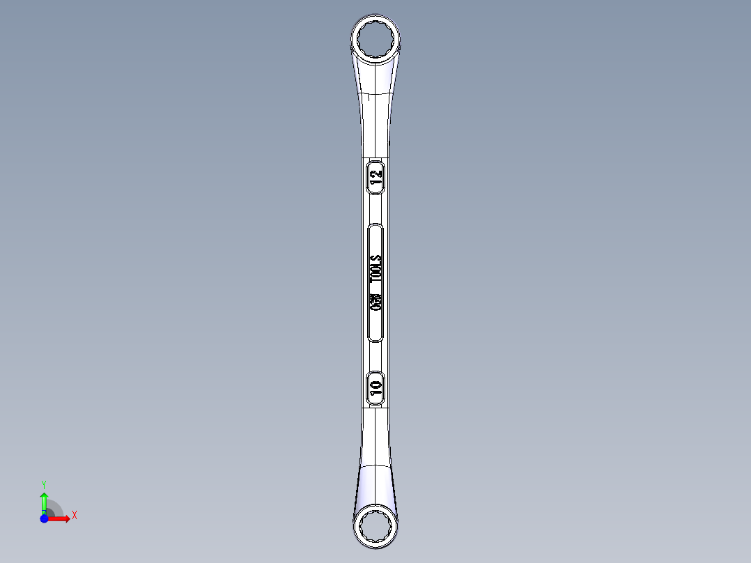 梅花扳手 10-12--igs stp前视图