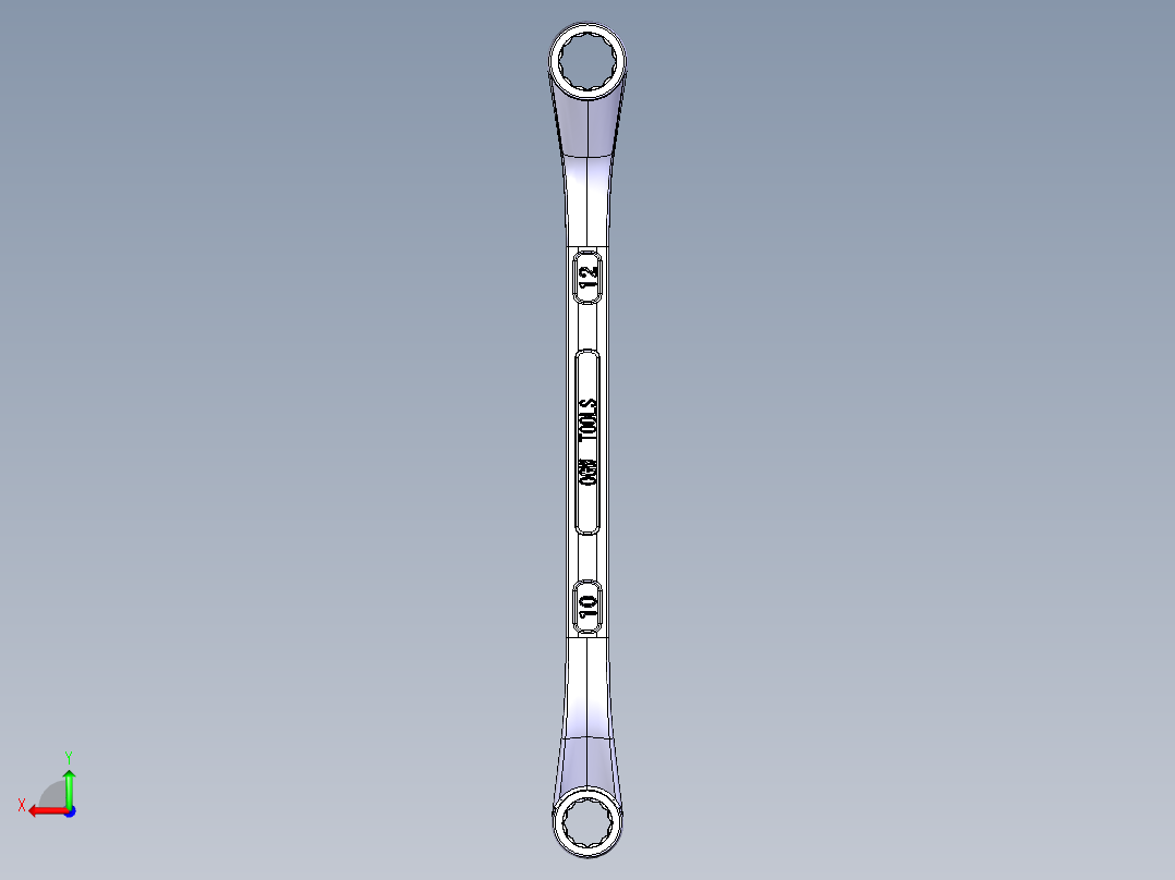 梅花扳手 10-12--igs stp后视图