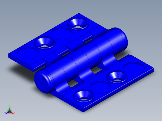 工程塑膠鉸鏈CFC-3D多系列多零件图纸模型