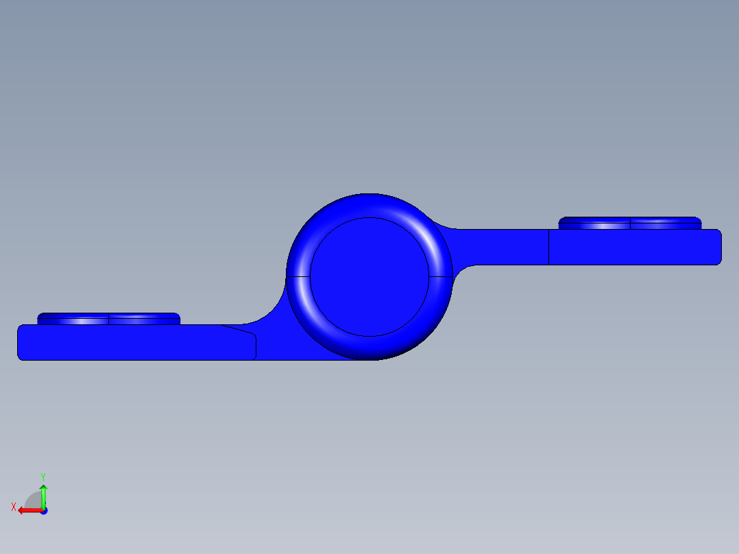工程塑膠鉸鏈CFC-3D多系列多零件图纸模型后视图