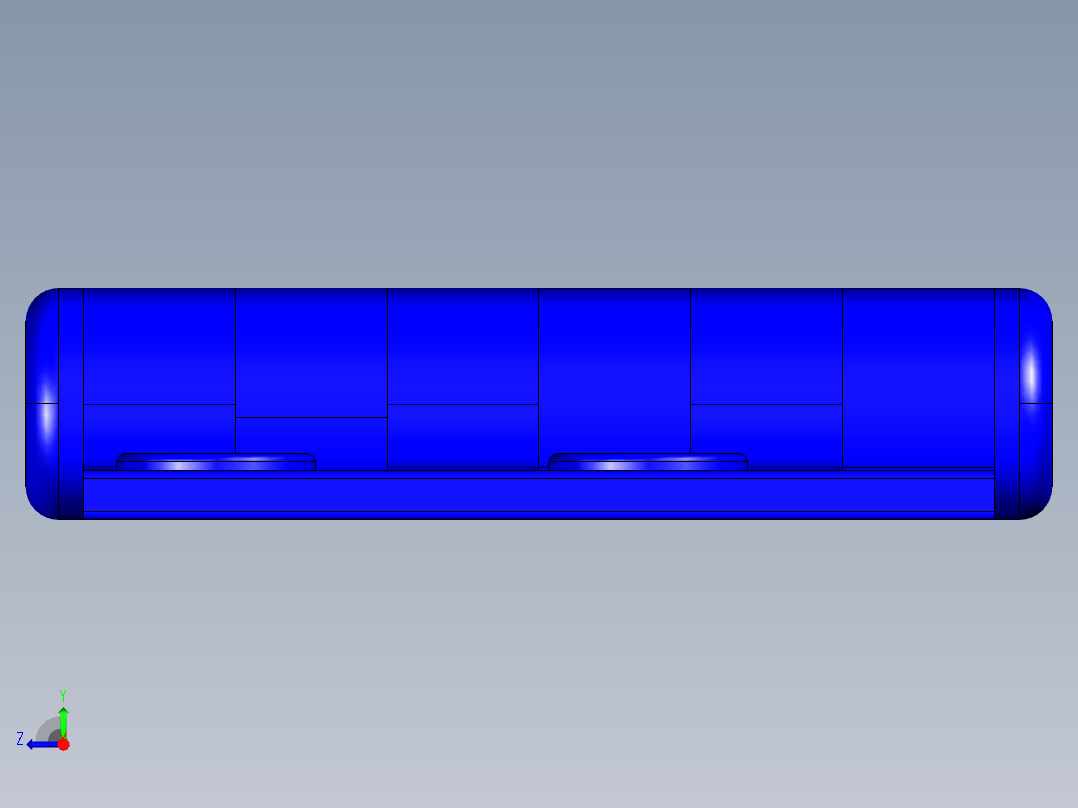 工程塑膠鉸鏈CFC-3D多系列多零件图纸模型右视图