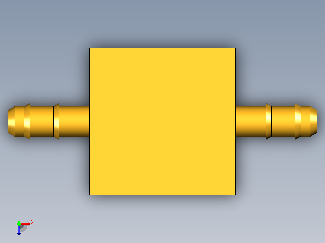 工业通用螺蚊管倒齿式工业硬管接头Female Branch Tee 237-5_32-2俯视图