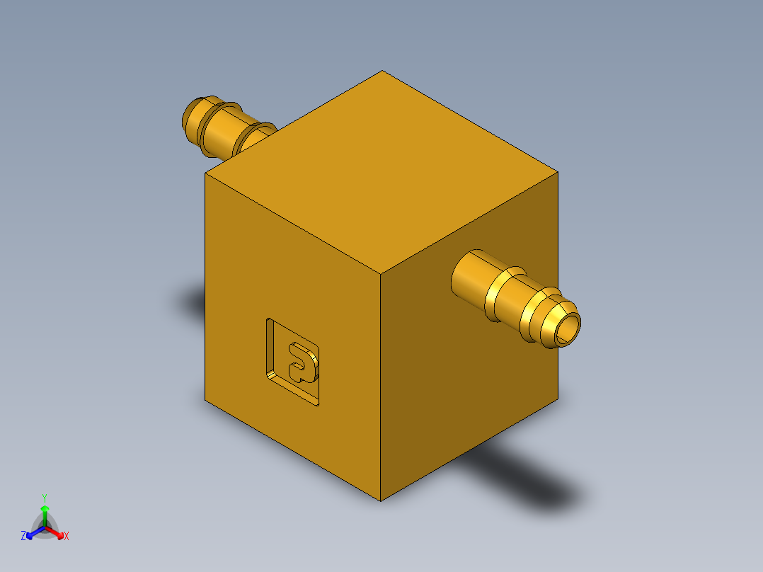 工业通用螺蚊管倒齿式工业硬管接头Female Branch Tee 237-5_32-2正等轴测图