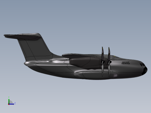 大型无人机造型左视缩略图