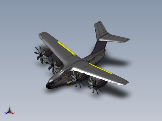 大型无人机造型正等轴测缩略图