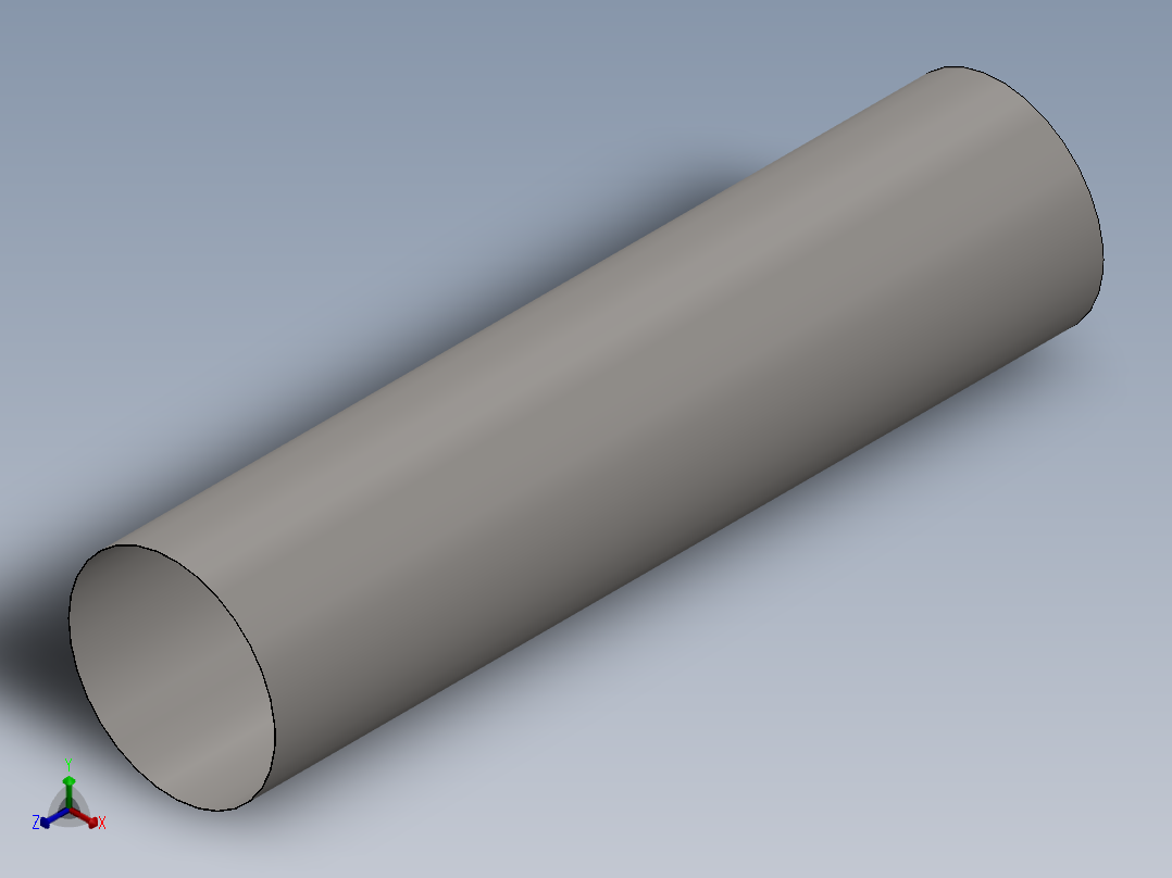 hvac round duct正等轴测图