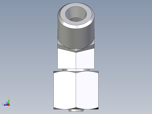 卡套式工业通用硬管接头EO_Swivel_nut_45_deg_elbow_EV06SOMDCF右视缩略图