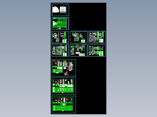 某娱乐层变配电房及配电,消防报警系统图