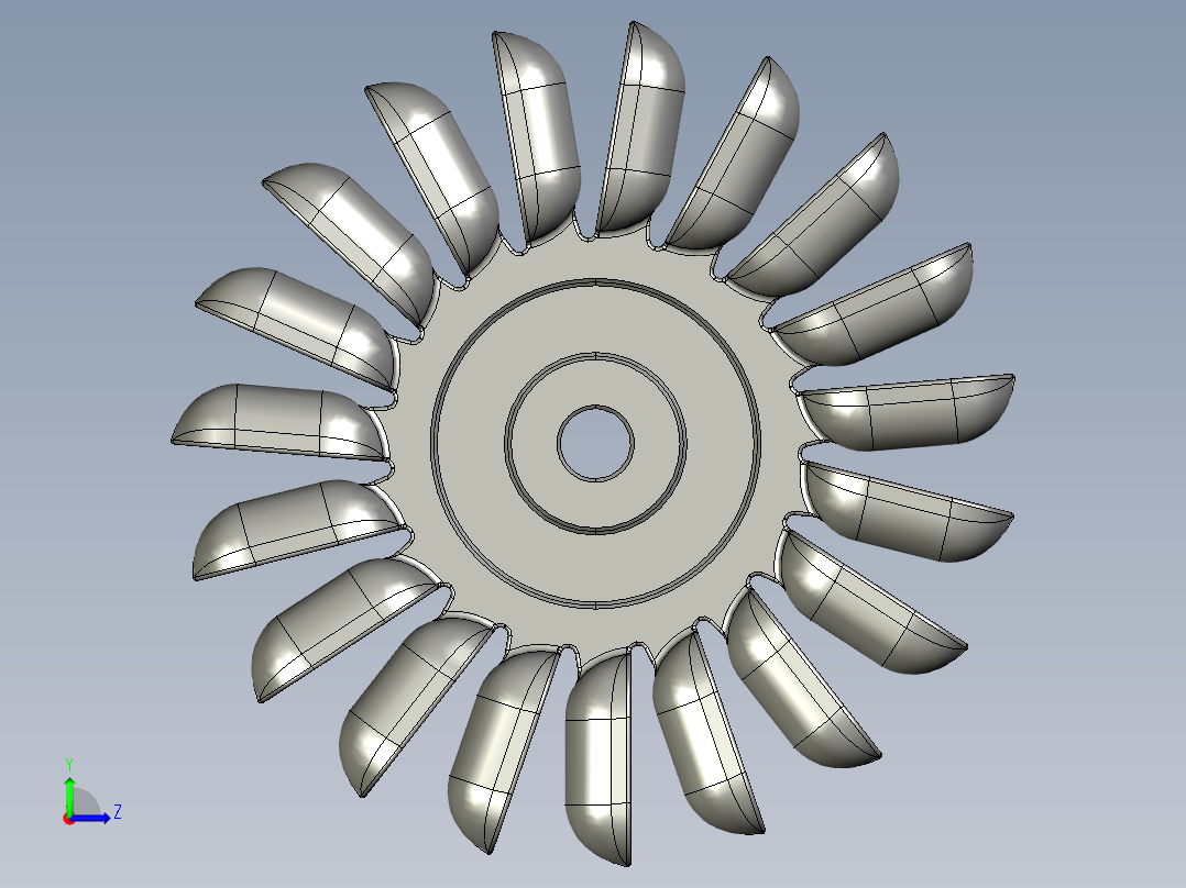 冲击式水轮机3左视图