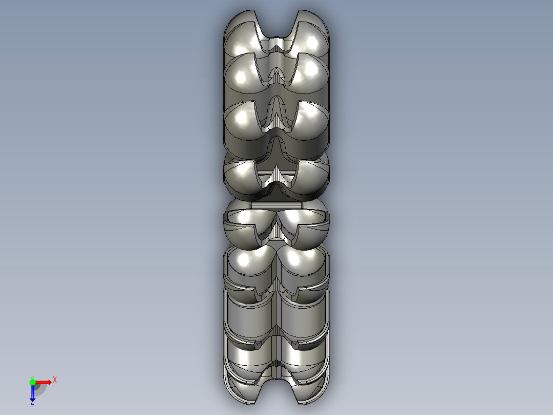 冲击式水轮机3俯视图