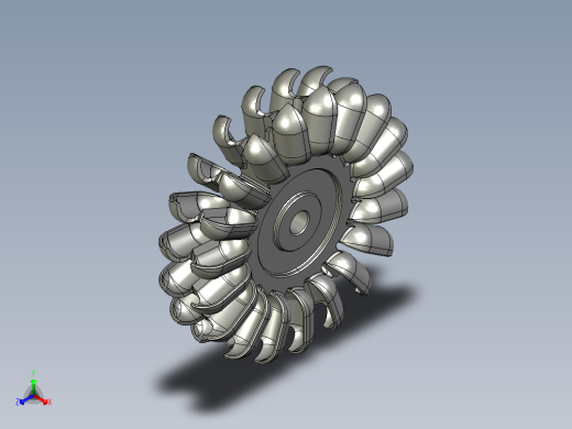 冲击式水轮机3正等轴测缩略图