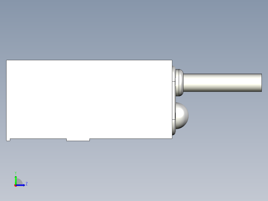 基恩士LX2-11T_kc图纸模型左视图
