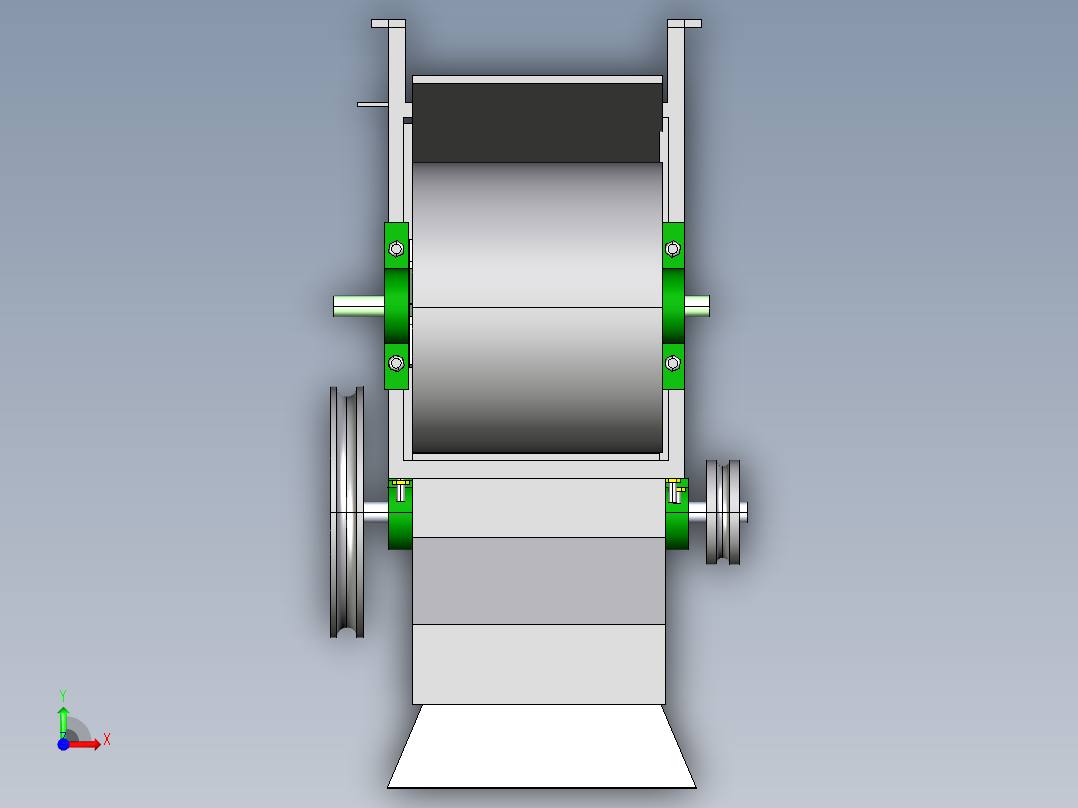 花生脱壳机ground-nut-sheller-machine-IGS前视图