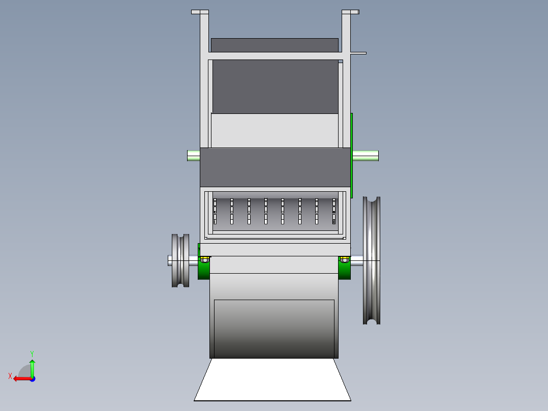 花生脱壳机ground-nut-sheller-machine-IGS后视图