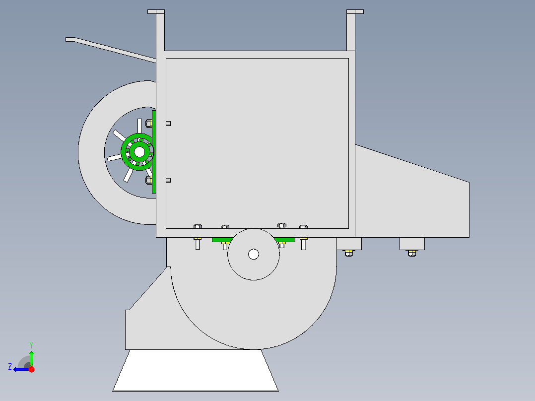 花生脱壳机ground-nut-sheller-machine-IGS右视图