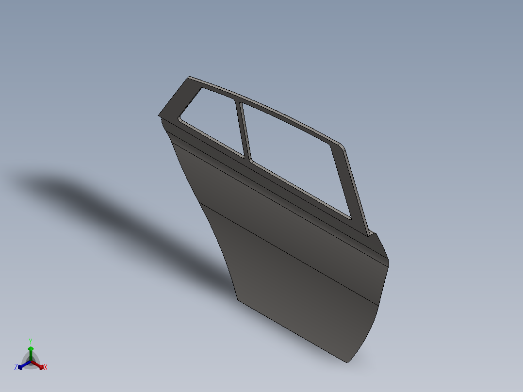 车门--sw正等轴测图