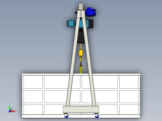 清洁用起重机前视缩略图
