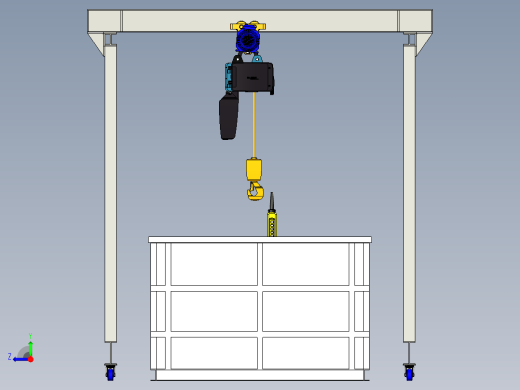 清洁用起重机右视缩略图