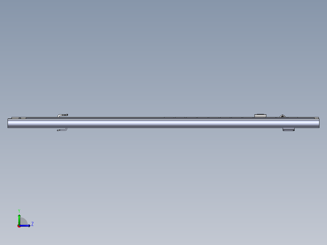 滑轨（左侧和右侧）350毫米抽屉导轨左视图