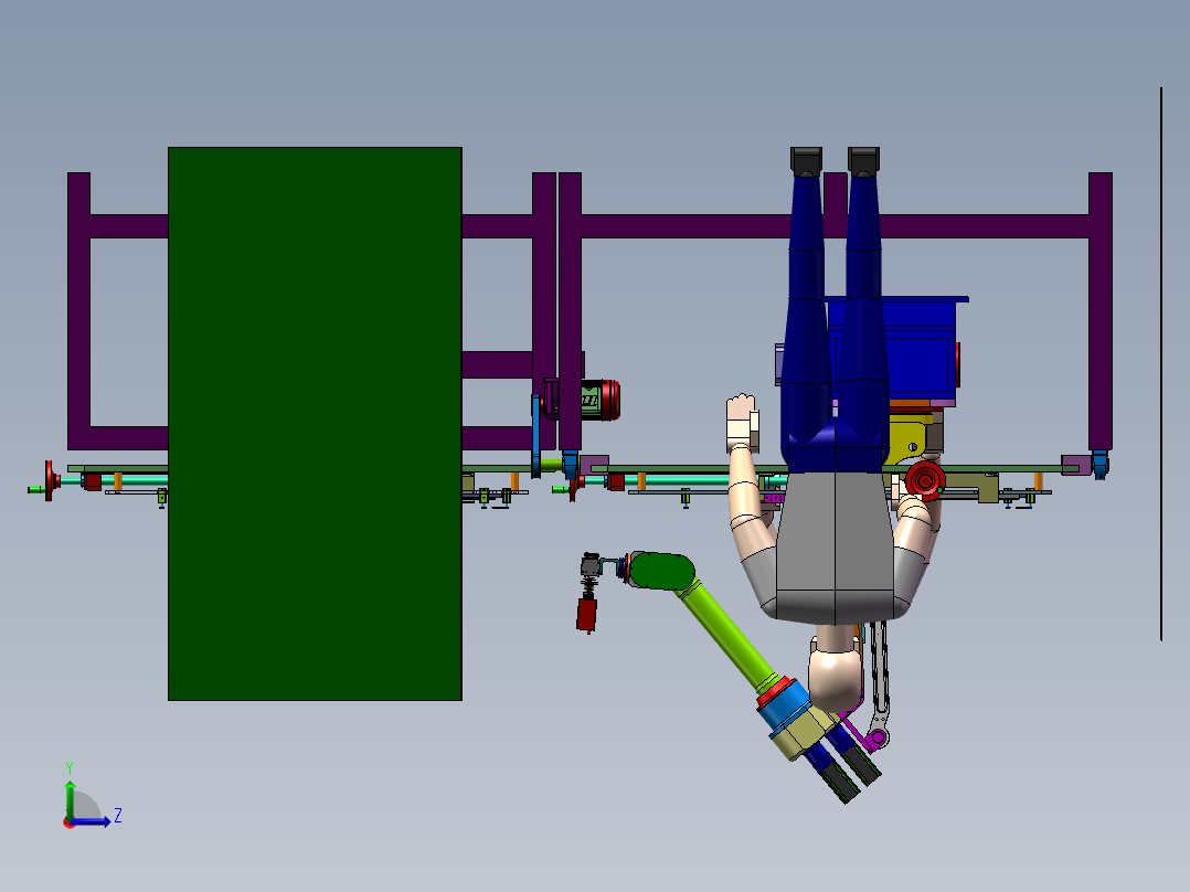 大型多工位焊接机sw17可编辑左视图