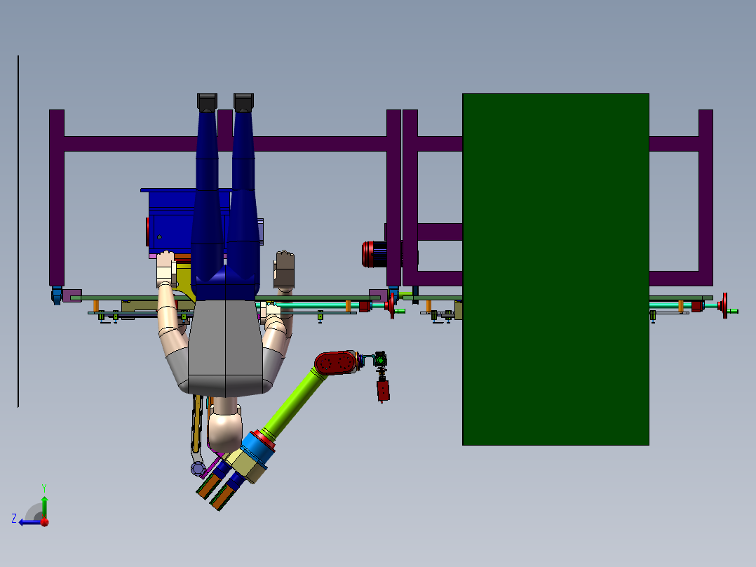 大型多工位焊接机sw17可编辑右视图