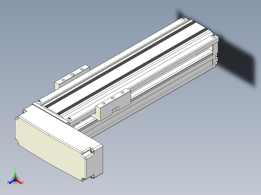 TPA-KNR-86E-1610C-L200A1-ML-BJ60-N3线性模块铝制底座主视图