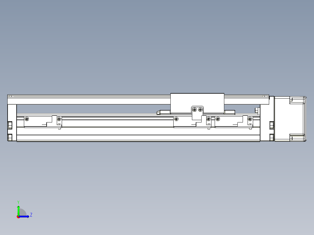 TPA-KNR-86E-1610C-L200A1-ML-BJ60-N3线性模块铝制底座左视图