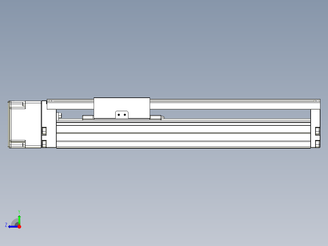 TPA-KNR-86E-1610C-L200A1-ML-BJ60-N3线性模块铝制底座右视图