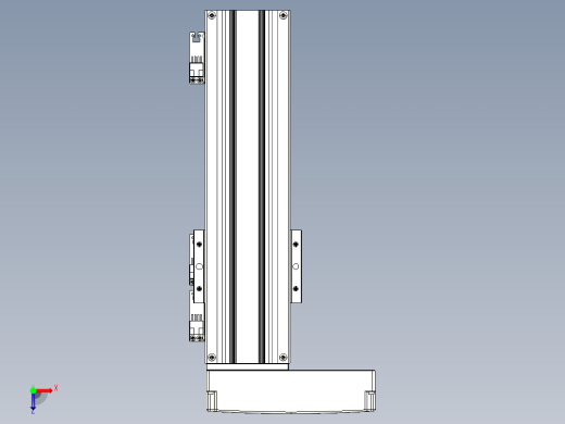 TPA-KNR-86E-1610C-L200A1-ML-BJ60-N3线性模块铝制底座俯视缩略图