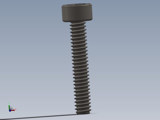 Screw_DIN_912_M1.4x8F_A2.SLDPRT公制内六角螺钉