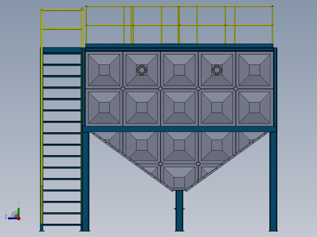 A2003939-带有管沉降器的沉降池右视图