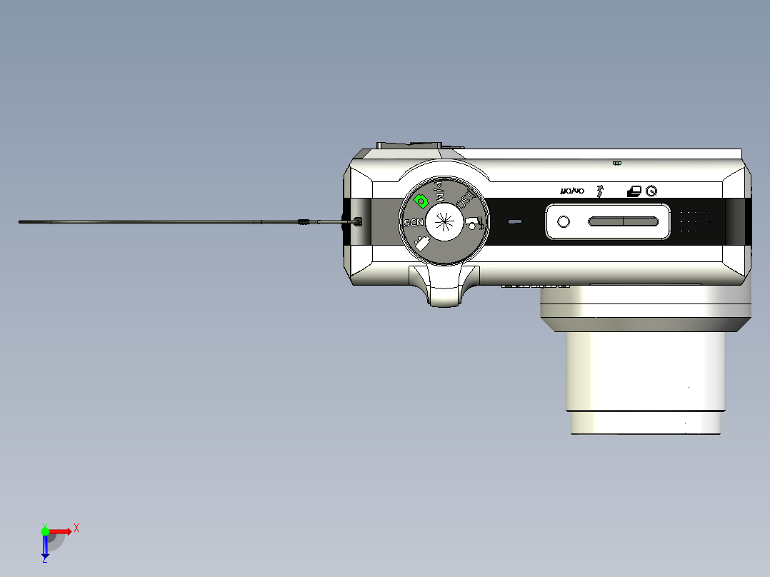 柯达数码相机俯视图