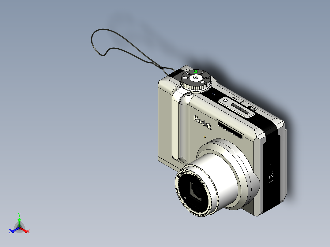 柯达数码相机正等轴测图