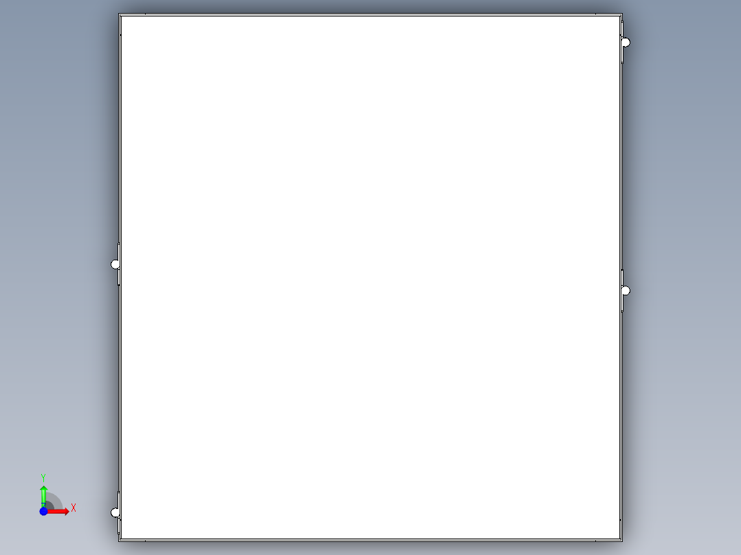 室外箱式柜体前视图