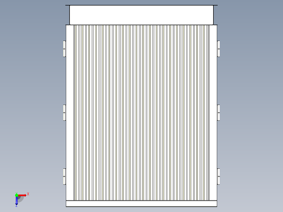 室外箱式柜体俯视图