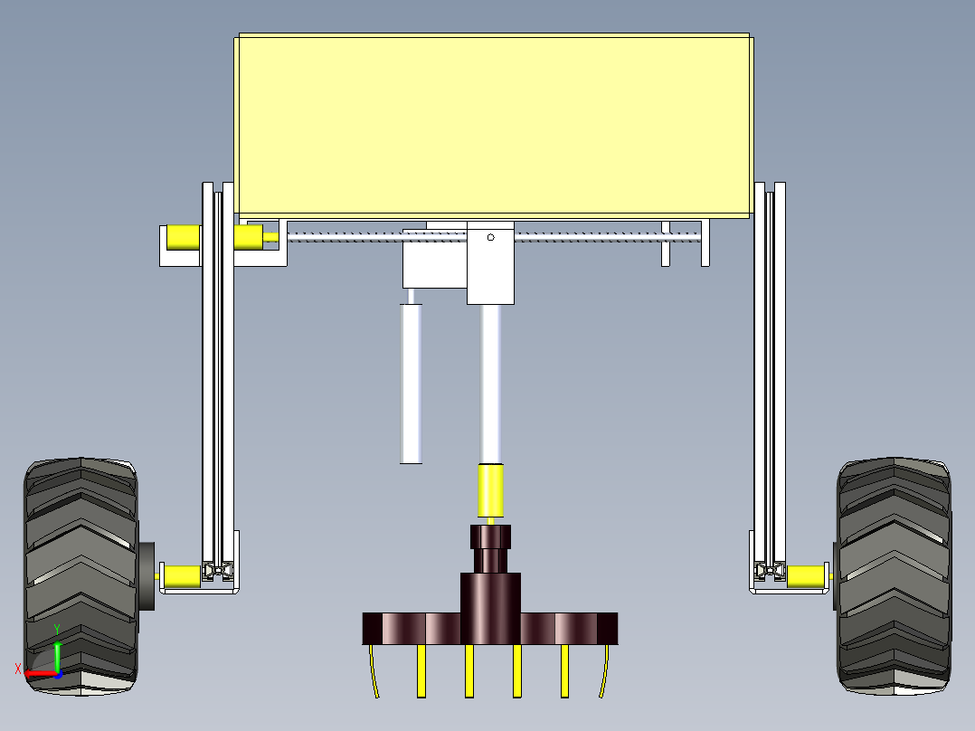 B3003998-农业喷药车辆后视图