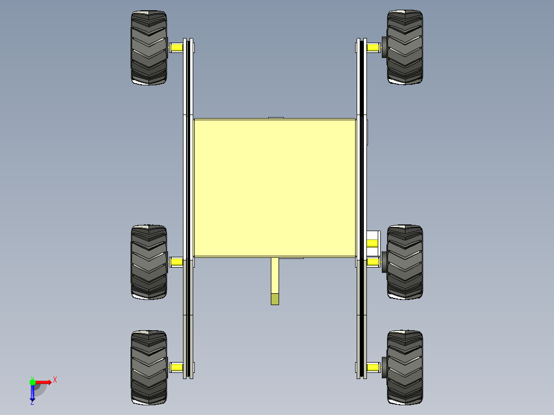 B3003998-农业喷药车辆俯视图