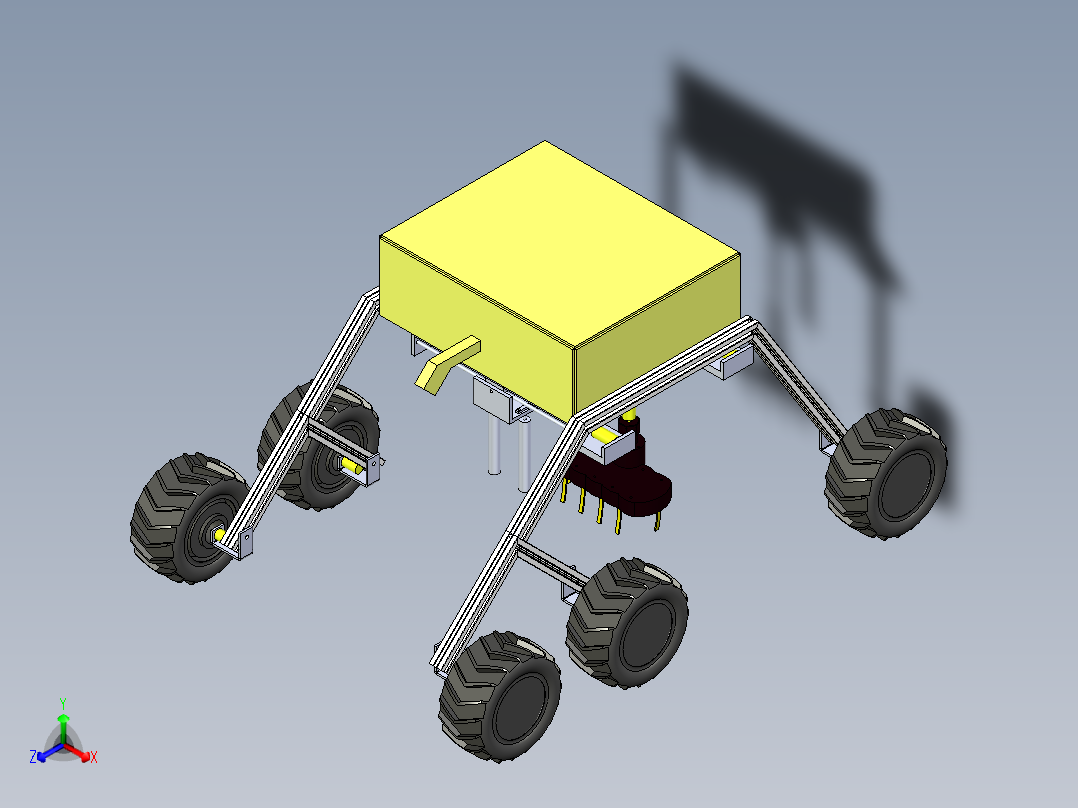 B3003998-农业喷药车辆正等轴测图