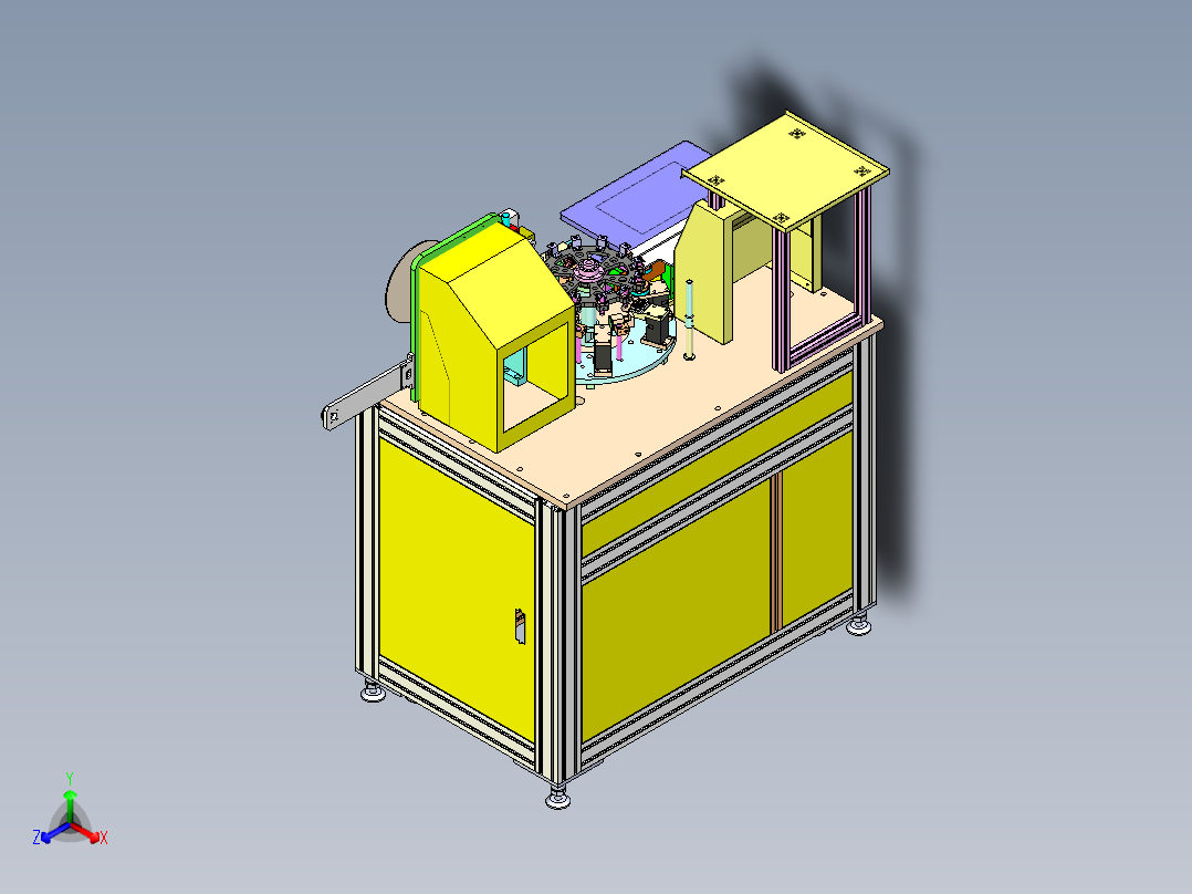 全自动电感检测包装机（sw20可编辑+工程图）