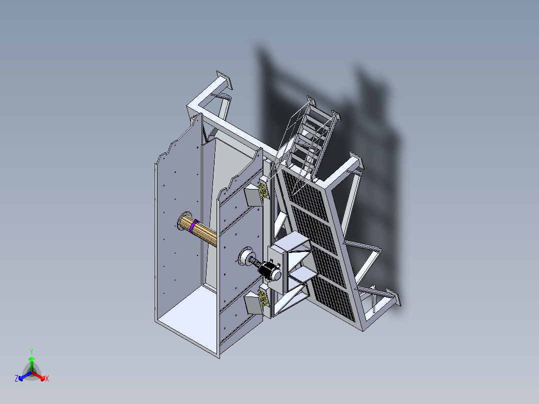 B2004287-参数倾斜机械分离器正等轴测图