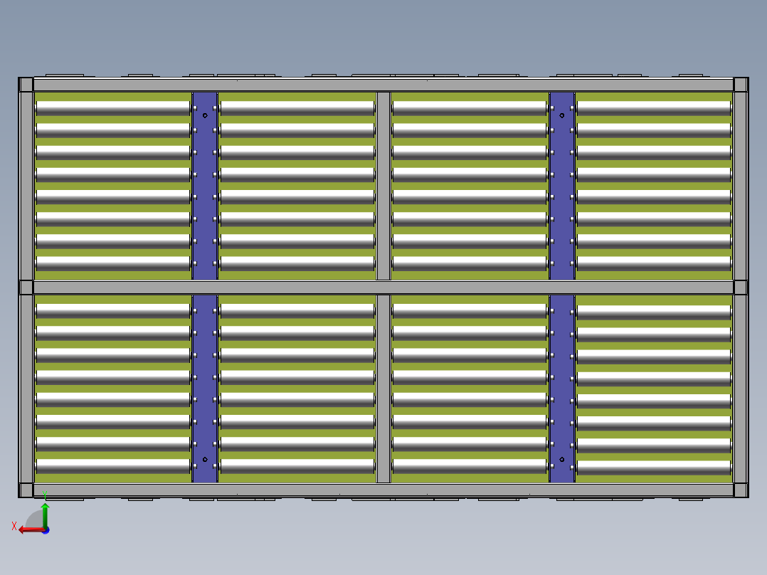 货架、多层储物架后视图