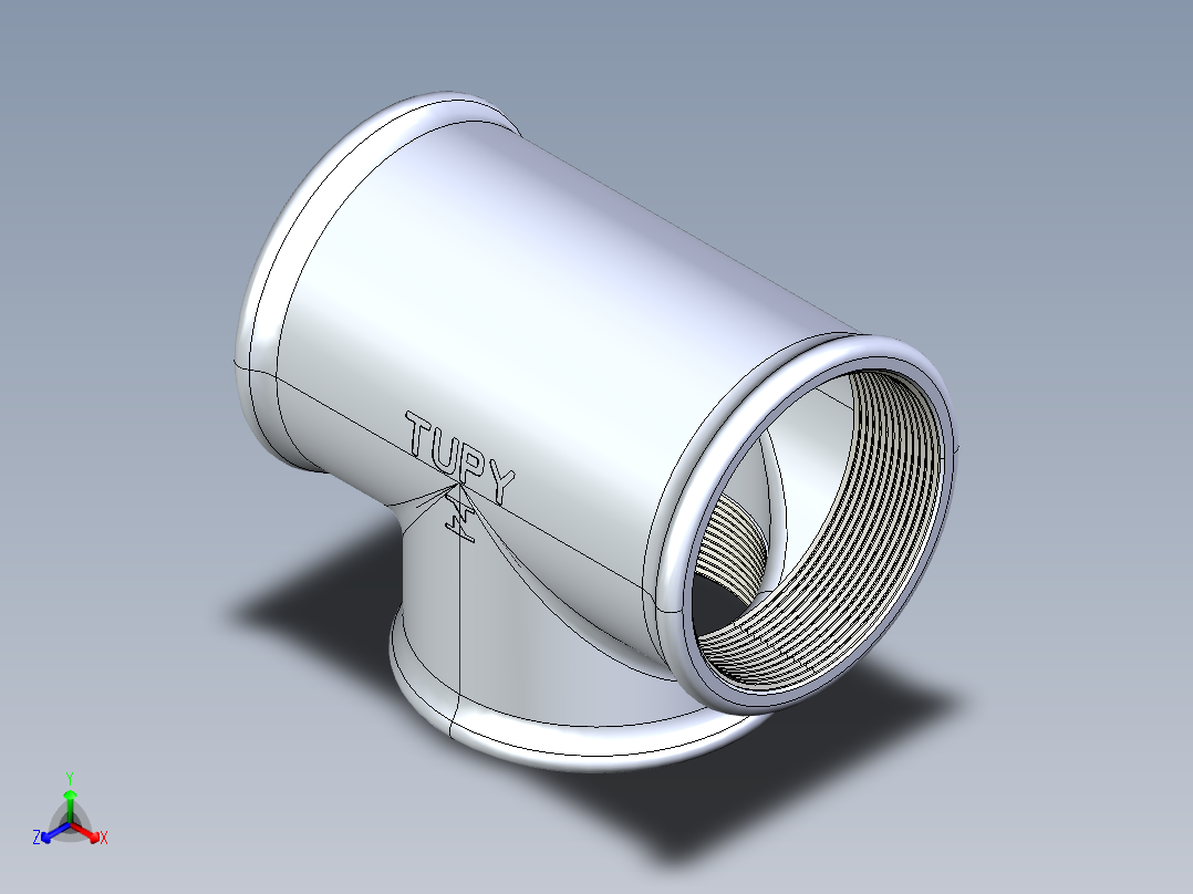 B3004432-BSP 接头 Tupy TE内丝三通管接头