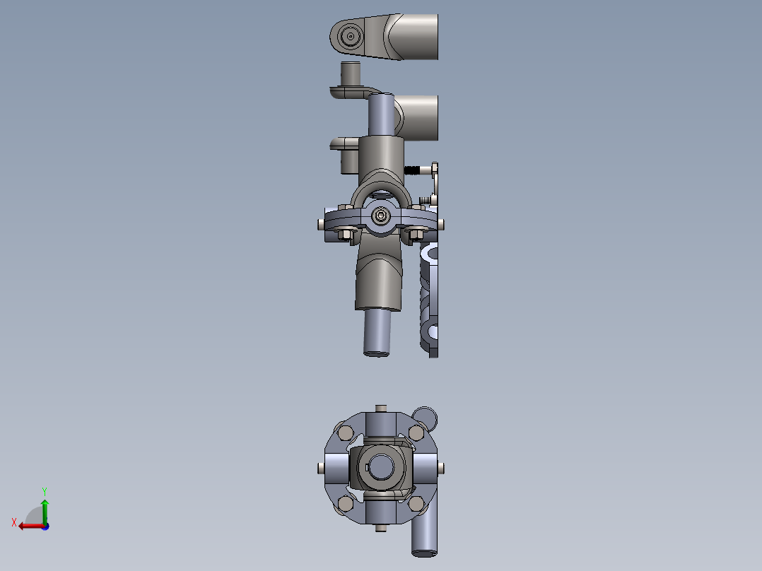 万向节(34)后视图