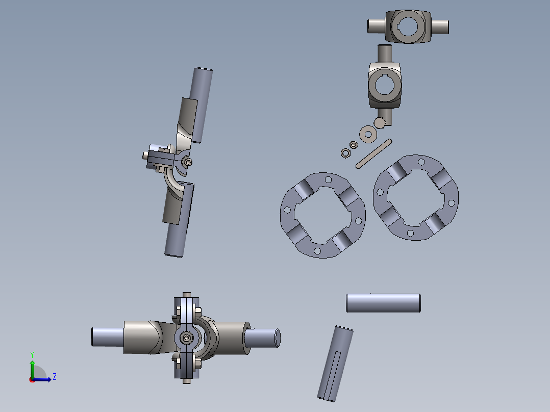 万向节(34)左视图