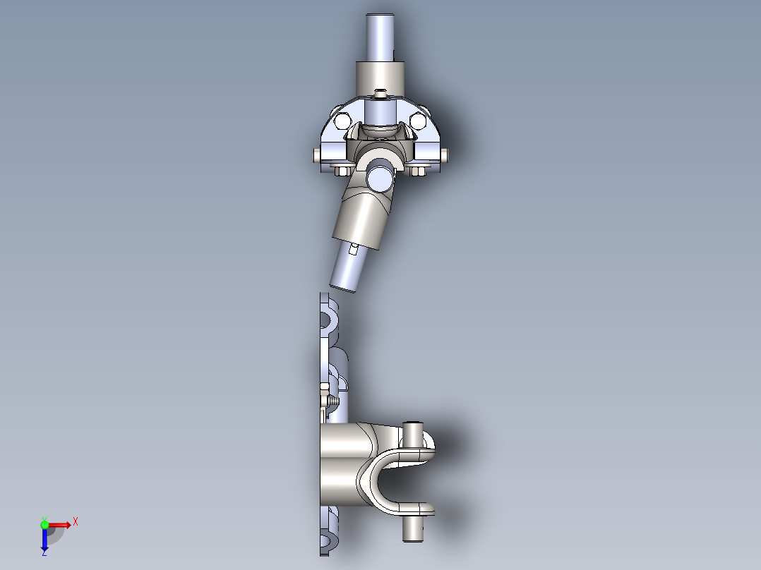 万向节(34)俯视图
