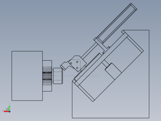 齿轮倒角加工工装后视缩略图