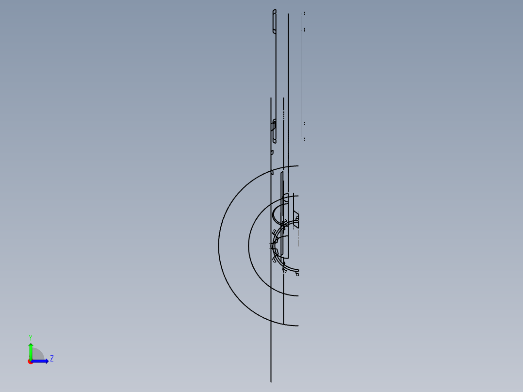 齿轮倒角加工工装左视图