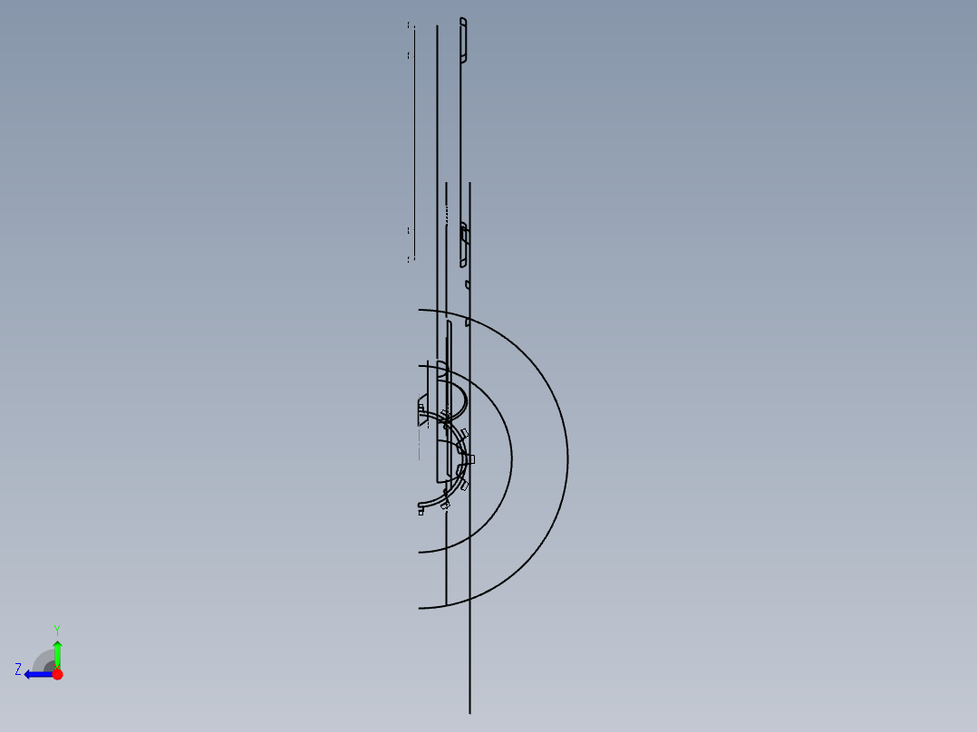 齿轮倒角加工工装右视图